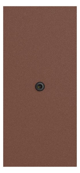 Applique Rettangolare 2xGU10 con Sensore Crepuscolare IP65 - Corten