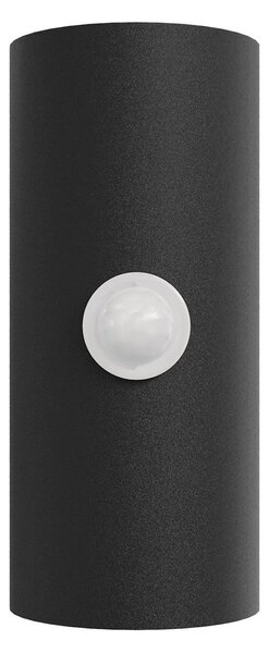 Applique Stondata 2xGU10 con Sensore di Movimento IP65 - Nera