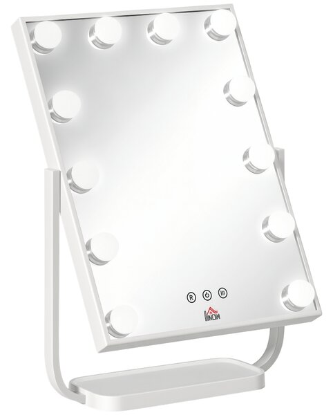 Lusso Specchio Per Trucco Illuminato Da Vanità Con Ingrandimento 10X Luci A Specchio A Doppia Parete Per Bagno Pieghevole Da Barba Allungato In Vendita