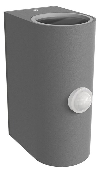 Applique Stondata 2xGU10 con Sensore di Movimento IP65 - Grigia