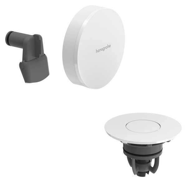 Hansgrohe Exafill Set de finition Bec déverseur pour baignoire, garniture d'écoulement et de trop-plein, 58119700, 58119700