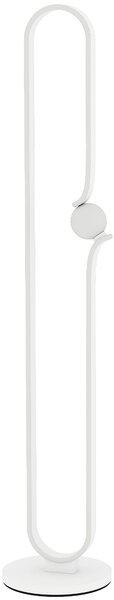 HOMCOM Lampada da Terra a LED a forma di Nota Musicale con Luminosità Regolabile e Pedale, 28x28x145 cm, Bianco | Aosom Italy