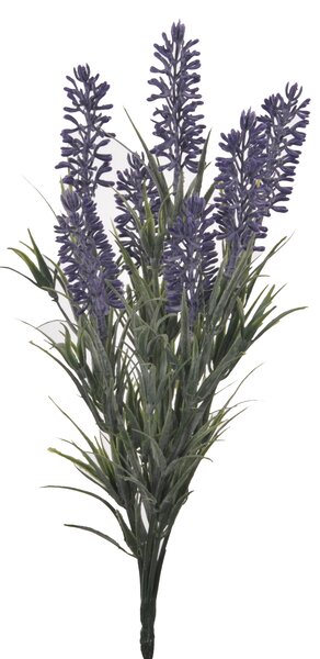 Set 9 Cespugli di Lavanda Composta da 7 Fiori H 34 cm