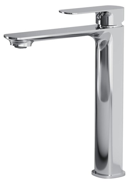Rubinetto per lavabo da bagno cromato con cartuccia Vetroceramica