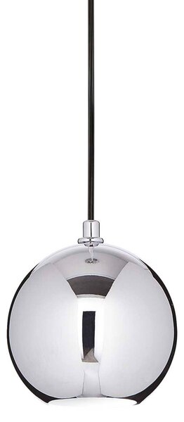 Lampada a Sospensione Sferica Ø15 cm 28W GU10 in Metallo Ideal Lux Cromo