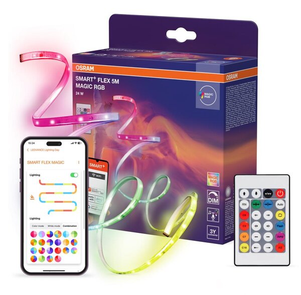 Osram - LED RGB Striscia dimmerabile SMART+ FLEX FLEX 5m LED/24W/230V IP44 Wi-Fi