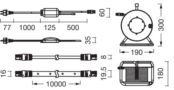 Osram - LED RGB striscia dimmerabile per esterni FLEX 10m LED/70W/230V IP65 + telecomando