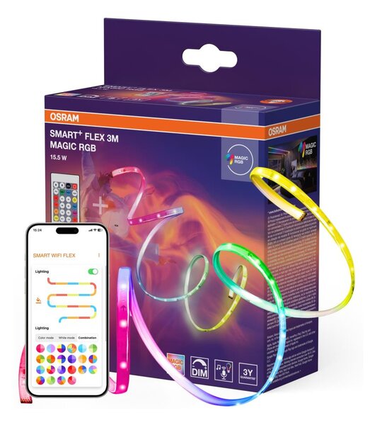 Osram - Striscia LED RGB dimmerabile SMART+ MAGIC FLEX 3m LED/15,5W/230V Wi-Fi