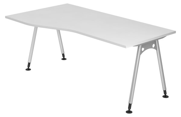 Bümö Scrivania Serie A - Decorazione: bianco, dimensioni: 180 x 100 cm