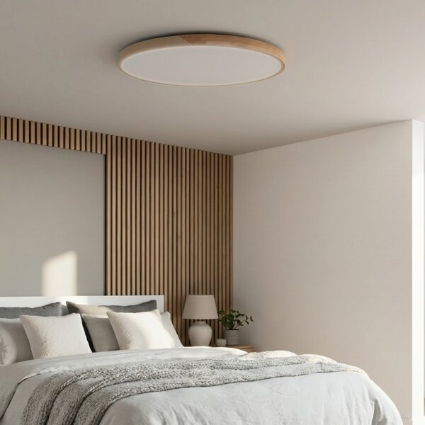 BRILAGI - Lampada LED dimmerabile PILANA LED/72W/230V rovere/beige diam. 80 cm + telecomando