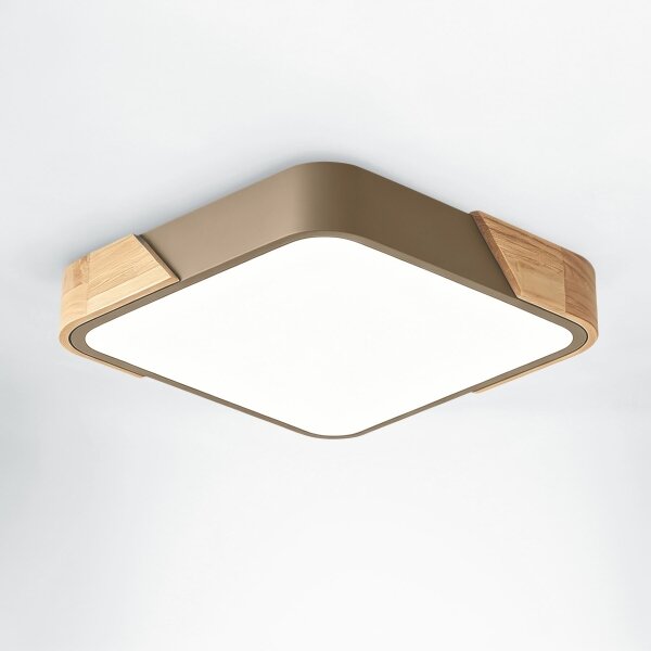 BRILAGI - Plafoniera LED PILANA SQUARE LED/24W/230V rovere/beige 32x32 cm