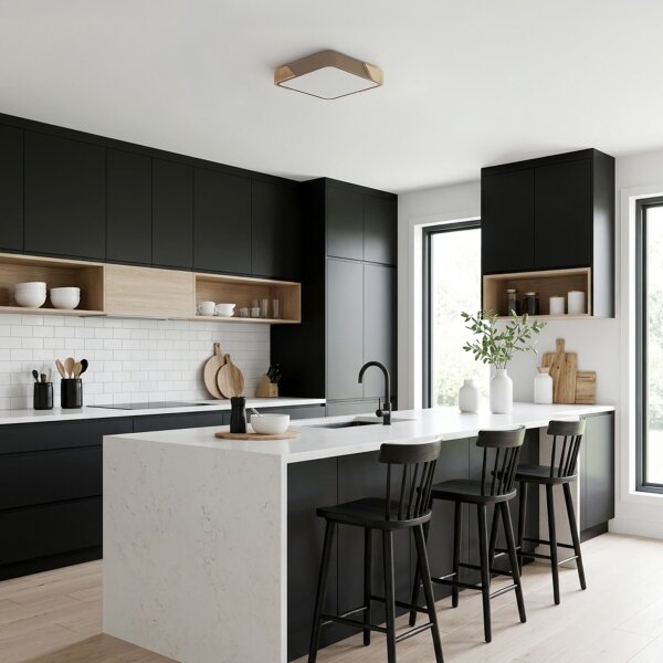 BRILAGI - Plafoniera LED PILANA SQUARE LED/24W/230V rovere/beige 32x32 cm