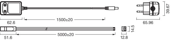 Osram - striscia LED RGB dimmerabile FLEX COB 5m LED/24W/230V + telecomando