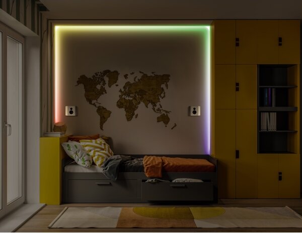 Osram - striscia LED RGB dimmerabile FLEX COB 5m LED/24W/230V + telecomando