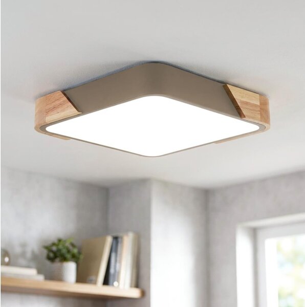 BRILAGI - Plafoniera LED PILANA SQUARE LED/24W/230V rovere/beige 32x32 cm