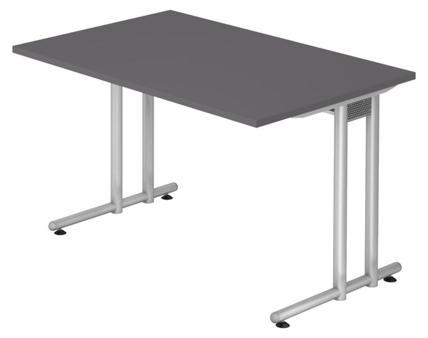 Bümö Scrivania Serie-N - Dimensioni: 120 x 80 cm, Decorazione: grafite