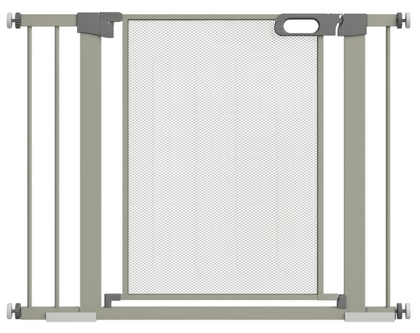 PawHut Cancellino per Cani Estensibile a Pressione con Chiusura Automatica, 75-103x76 cm, Grigio