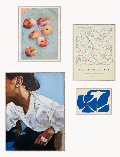 Set di 4 poster con cornice Artwall No. 15