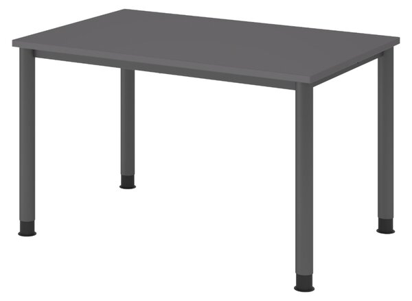 Scrivania bümö Serie H - Dimensioni: 120 x 80 cm, Finitura: grafite, Struttura: grafite