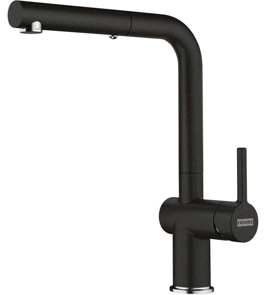 FRANKE ACTIVE L miscelatore con bocca fissa in ONYX / Miscelatore da cucina / Miscelatore monocomando