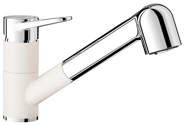 Blanco Wega S - Miscelatore per lavello con doccia estraibile, bianco/cromo 526421