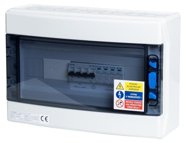 Quadro Solarmi AC25N0 per fotovoltaico, interruttori, protettori, N0, 3f, 25A