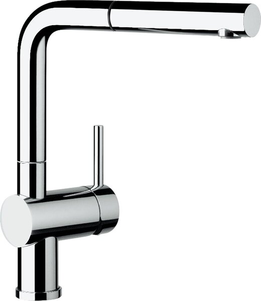 BLANCO 512402 Rubinetto LINUS-S in CROMO con leva di comando a destra / Miscelatore monocomando / Miscelatore