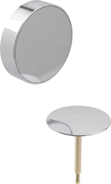 Geberit Set prefabbricato scarico vasca da bagno, Split d52mm, con comando a rotazione, cromato, 1 pz
