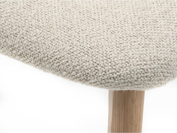 Sedia da pranzo in colore crema-naturale Elim - Unique Furniture