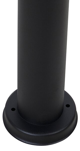 Lampada da esterno a stelo nera con globo trasparente 100 cm IP44 - Sfera