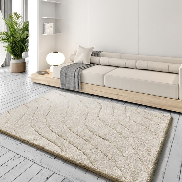 Tappeto color crema 60x120 cm Molier – Universal