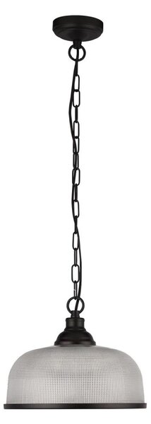 Searchlight 1682BK - Lampadario a sospensione con catena BISTRO 1xE27/60W/230V nero