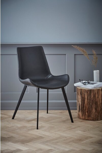 Sedia da pranzo in similpelle nera DAN-FORM Danimarca Hype - DAN-FORM Denmark