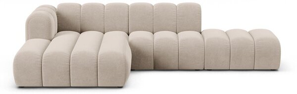 Divano angolare beige ad angolo sinistro Lupine - Micadoni Home