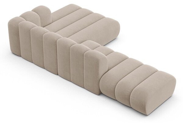 Divano angolare beige ad angolo destro Lupine - Micadoni Home