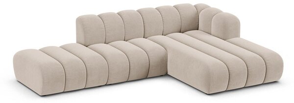 Divano angolare beige ad angolo destro Lupine - Micadoni Home