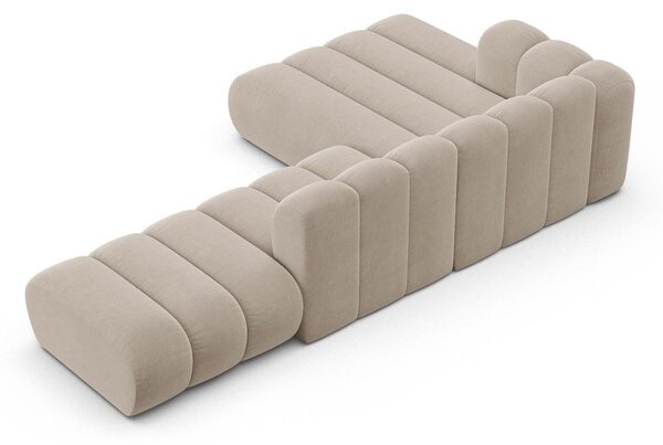 Divano angolare beige ad angolo sinistro Lupine - Micadoni Home