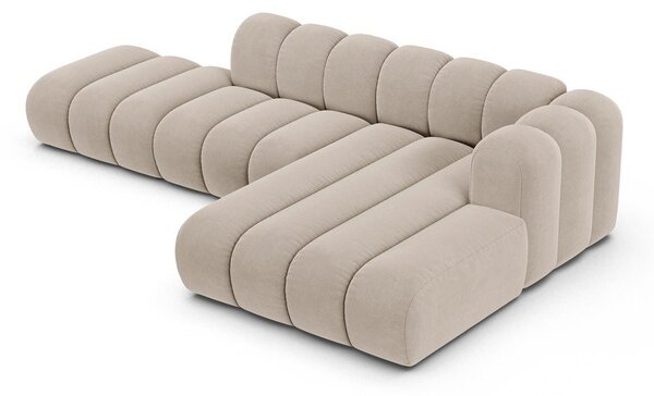 Divano angolare beige ad angolo destro Lupine - Micadoni Home
