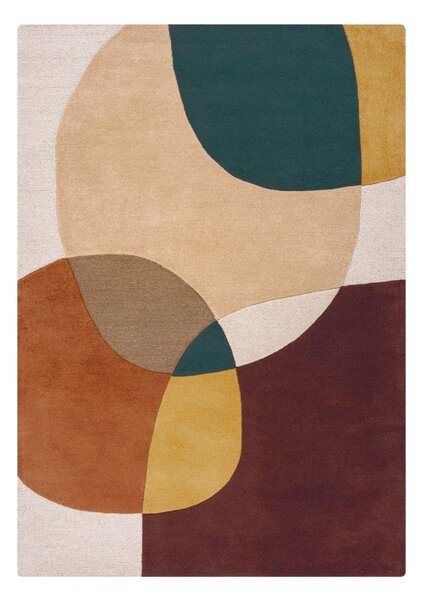 Tappeto viola in lana tessuto a mano 200x290 cm Glow Purple Multi – Flair Rugs