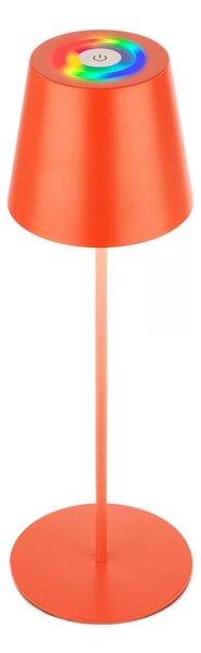 Briloner 7510012-LED Lampada da tavolo RGB dimmerabile CALIDA 2,5W/5V IP44 1200mAh arancione