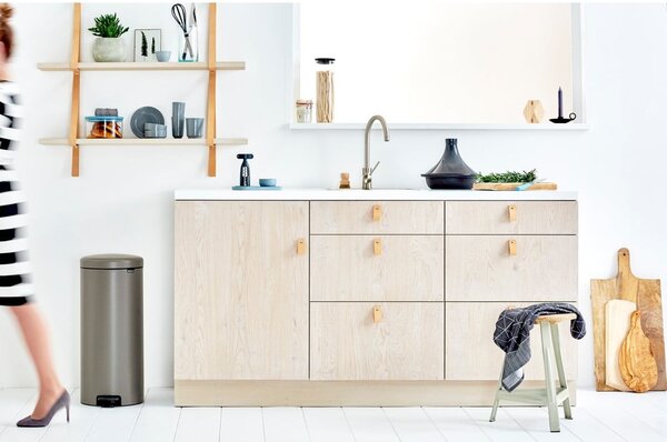 Bidone grigio in acciaio 30 l NewIcon - Brabantia