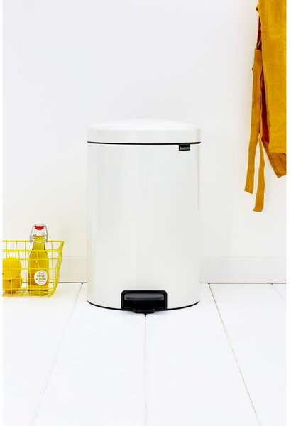 Bidone in acciaio bianco da 20 l NewIcon - Brabantia