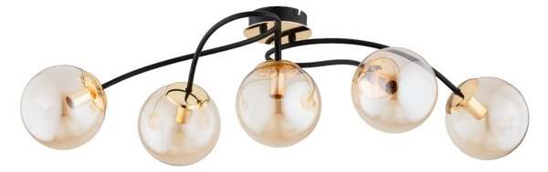 Lampadario a plafone GILIAN 5xE14/40W/230V nero/oro