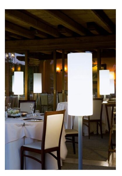 ROLLER LAMPADA DA TERRA PER ESTERNO H172 IN ALLUMINIO DIFFUSORE IN RESINA IP65 SOVIL
