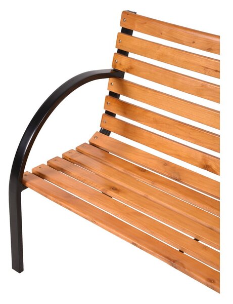 Panchina da giardino in legno con struttura in acciaio Bellevue - Garden Pleasure