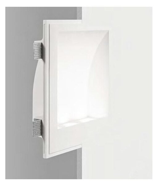 844 ISYLUCE APPLIQUE DA INCASSO IN GESSO LUCE INDIRETTA LAMPADINE GU10 VERNICIABILE