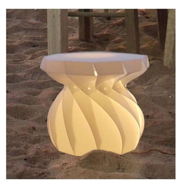 TAM TAM LAMPADA DA TERRA D38 PER ESTERNI IP67 IN POLILUX BIANCO DESIGN MODERNO DI LINEA ZERO