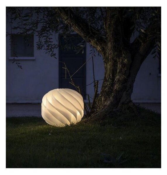 GLOBE LAMPADA DA TERRA D40 PER ESTERNI IP67 IN POLILUX BIANCO DESIGN MODERNO DI LINEA ZERO