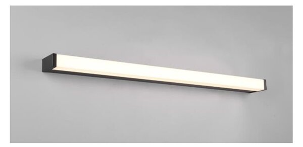 FABIO LAMPADA DA SPECCHIO IN METALLO NERO O CROMO IP44 LED 12W LUCE 3000K LARGHEZZA CM 80