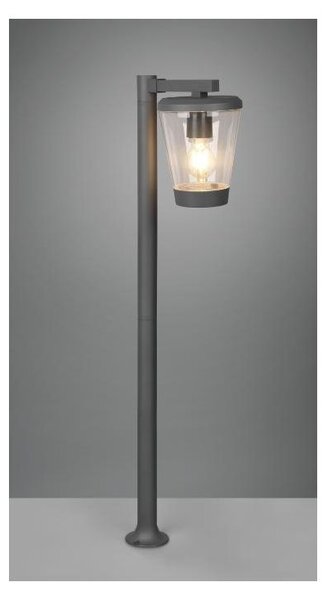 CAVADO PALETTO DA ESTERNO ALTEZZA CM 100 IP44 ANTRACITE CON DIFFUSORE TRASPARENTE
